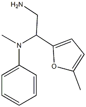 N-[2-amino-1-(5-methyl-2-furyl)ethyl]-N-methyl-N-phenylamine Struktur