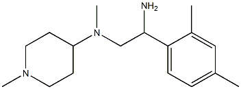 N-[2-amino-2-(2,4-dimethylphenyl)ethyl]-N-methyl-N-(1-methylpiperidin-4-yl)amine Struktur