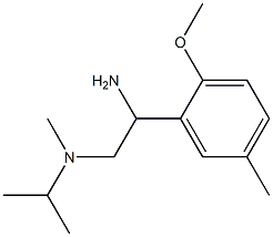 N-[2-amino-2-(2-methoxy-5-methylphenyl)ethyl]-N-isopropyl-N-methylamine Struktur