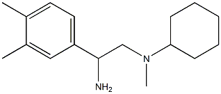 N-[2-amino-2-(3,4-dimethylphenyl)ethyl]-N-methylcyclohexanamine Struktur