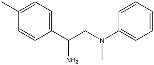 N-[2-amino-2-(4-methylphenyl)ethyl]-N-methyl-N-phenylamine Struktur