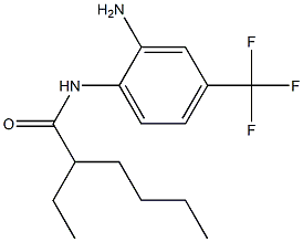 N-[2-amino-4-(trifluoromethyl)phenyl]-2-ethylhexanamide Struktur