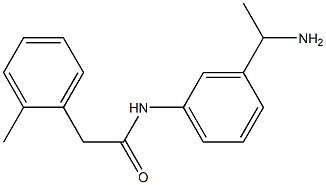 N-[3-(1-aminoethyl)phenyl]-2-(2-methylphenyl)acetamide Struktur