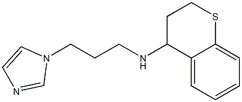 N-[3-(1H-imidazol-1-yl)propyl]-3,4-dihydro-2H-1-benzothiopyran-4-amine Struktur