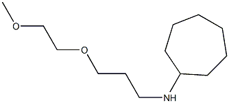 N-[3-(2-methoxyethoxy)propyl]cycloheptanamine Struktur