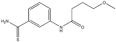 N-[3-(aminocarbonothioyl)phenyl]-4-methoxybutanamide Struktur