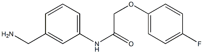 N-[3-(aminomethyl)phenyl]-2-(4-fluorophenoxy)acetamide Struktur