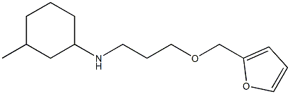 N-[3-(furan-2-ylmethoxy)propyl]-3-methylcyclohexan-1-amine Struktur