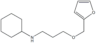 N-[3-(furan-2-ylmethoxy)propyl]cyclohexanamine Struktur