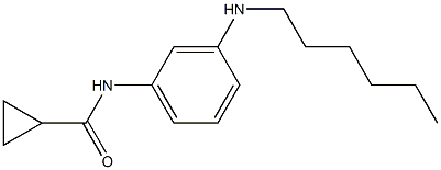 N-[3-(hexylamino)phenyl]cyclopropanecarboxamide Struktur