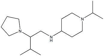 N-[3-methyl-2-(pyrrolidin-1-yl)butyl]-1-(propan-2-yl)piperidin-4-amine Struktur