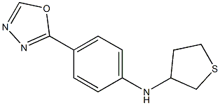 N-[4-(1,3,4-oxadiazol-2-yl)phenyl]thiolan-3-amine Struktur