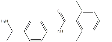 N-[4-(1-aminoethyl)phenyl]-2,4,6-trimethylbenzamide Struktur