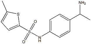 N-[4-(1-aminoethyl)phenyl]-5-methylthiophene-2-sulfonamide Struktur