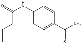 N-[4-(aminocarbonothioyl)phenyl]butanamide Struktur