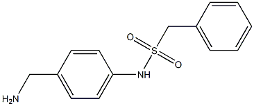 N-[4-(aminomethyl)phenyl]-1-phenylmethanesulfonamide Struktur