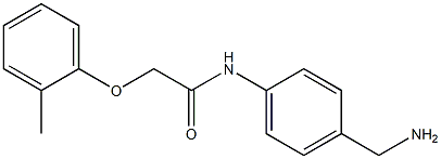 N-[4-(aminomethyl)phenyl]-2-(2-methylphenoxy)acetamide Struktur