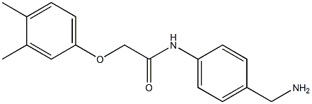 N-[4-(aminomethyl)phenyl]-2-(3,4-dimethylphenoxy)acetamide Struktur