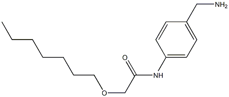 N-[4-(aminomethyl)phenyl]-2-(heptyloxy)acetamide Struktur