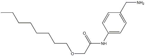 N-[4-(aminomethyl)phenyl]-2-(octyloxy)acetamide Struktur