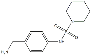 N-[4-(aminomethyl)phenyl]piperidine-1-sulfonamide Struktur