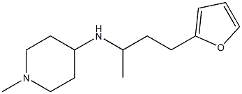 N-[4-(furan-2-yl)butan-2-yl]-1-methylpiperidin-4-amine Struktur