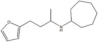 N-[4-(furan-2-yl)butan-2-yl]cycloheptanamine Struktur