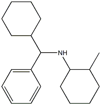 N-[cyclohexyl(phenyl)methyl]-2-methylcyclohexan-1-amine Struktur