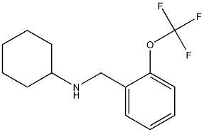 N-{[2-(trifluoromethoxy)phenyl]methyl}cyclohexanamine Struktur