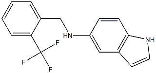 N-{[2-(trifluoromethyl)phenyl]methyl}-1H-indol-5-amine Struktur