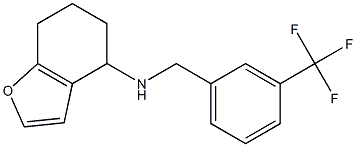 N-{[3-(trifluoromethyl)phenyl]methyl}-4,5,6,7-tetrahydro-1-benzofuran-4-amine Struktur