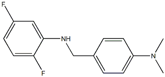 N-{[4-(dimethylamino)phenyl]methyl}-2,5-difluoroaniline Struktur