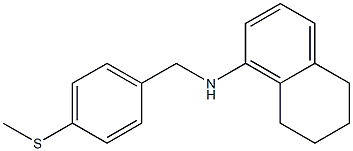 N-{[4-(methylsulfanyl)phenyl]methyl}-5,6,7,8-tetrahydronaphthalen-1-amine Struktur