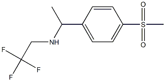 N-{1-[4-(methylsulfonyl)phenyl]ethyl}-N-(2,2,2-trifluoroethyl)amine Struktur