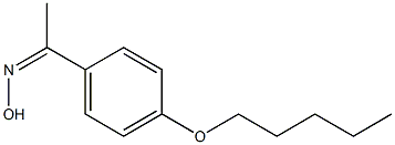 N-{1-[4-(pentyloxy)phenyl]ethylidene}hydroxylamine Struktur