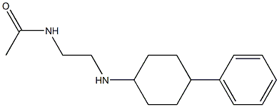 N-{2-[(4-phenylcyclohexyl)amino]ethyl}acetamide Struktur