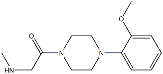 N-{2-[4-(2-methoxyphenyl)piperazin-1-yl]-2-oxoethyl}-N-methylamine Struktur