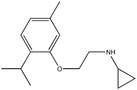 N-{2-[5-methyl-2-(propan-2-yl)phenoxy]ethyl}cyclopropanamine Struktur