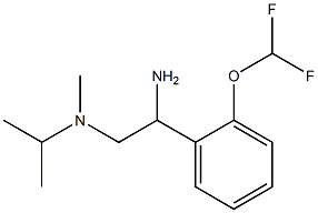 N-{2-amino-2-[2-(difluoromethoxy)phenyl]ethyl}-N-isopropyl-N-methylamine Struktur