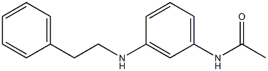 N-{3-[(2-phenylethyl)amino]phenyl}acetamide Struktur