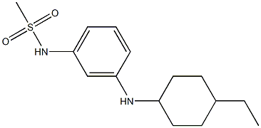 N-{3-[(4-ethylcyclohexyl)amino]phenyl}methanesulfonamide Struktur