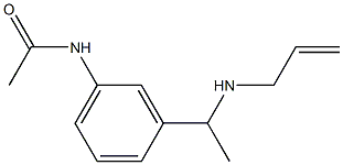 N-{3-[1-(prop-2-en-1-ylamino)ethyl]phenyl}acetamide Struktur