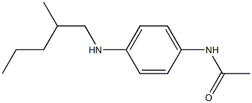 N-{4-[(2-methylpentyl)amino]phenyl}acetamide Struktur