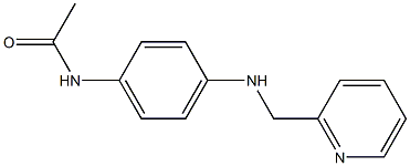 N-{4-[(pyridin-2-ylmethyl)amino]phenyl}acetamide Struktur