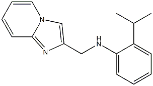 N-{imidazo[1,2-a]pyridin-2-ylmethyl}-2-(propan-2-yl)aniline Struktur