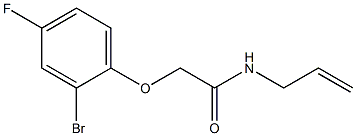 N-allyl-2-(2-bromo-4-fluorophenoxy)acetamide Struktur