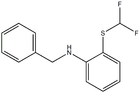 N-benzyl-2-[(difluoromethyl)sulfanyl]aniline Struktur