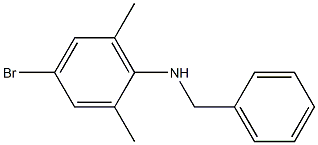 N-benzyl-4-bromo-2,6-dimethylaniline Struktur