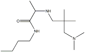 N-butyl-2-({2-[(dimethylamino)methyl]-2-methylpropyl}amino)propanamide Struktur