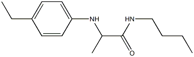 N-butyl-2-[(4-ethylphenyl)amino]propanamide Struktur